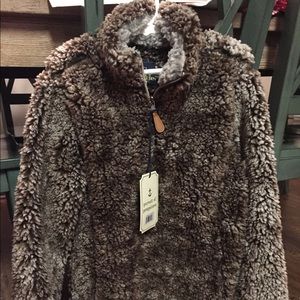 Simply Southern Mocha Sherpa Kids Size Medium NWT